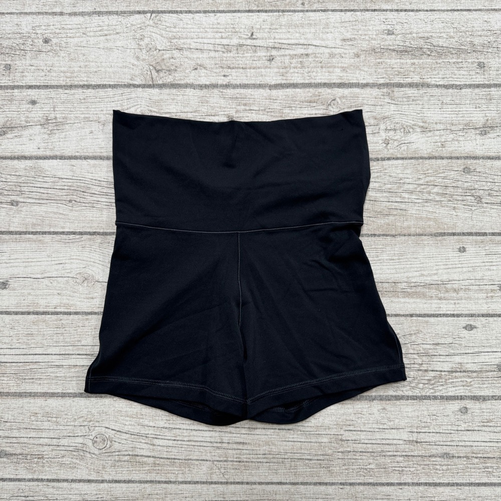 Aeropostale Bike Shorts Women's Small Black Buttery Soft High Waisted Athletic